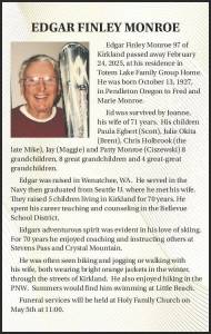 Edgar Finley Monroe | Obituary